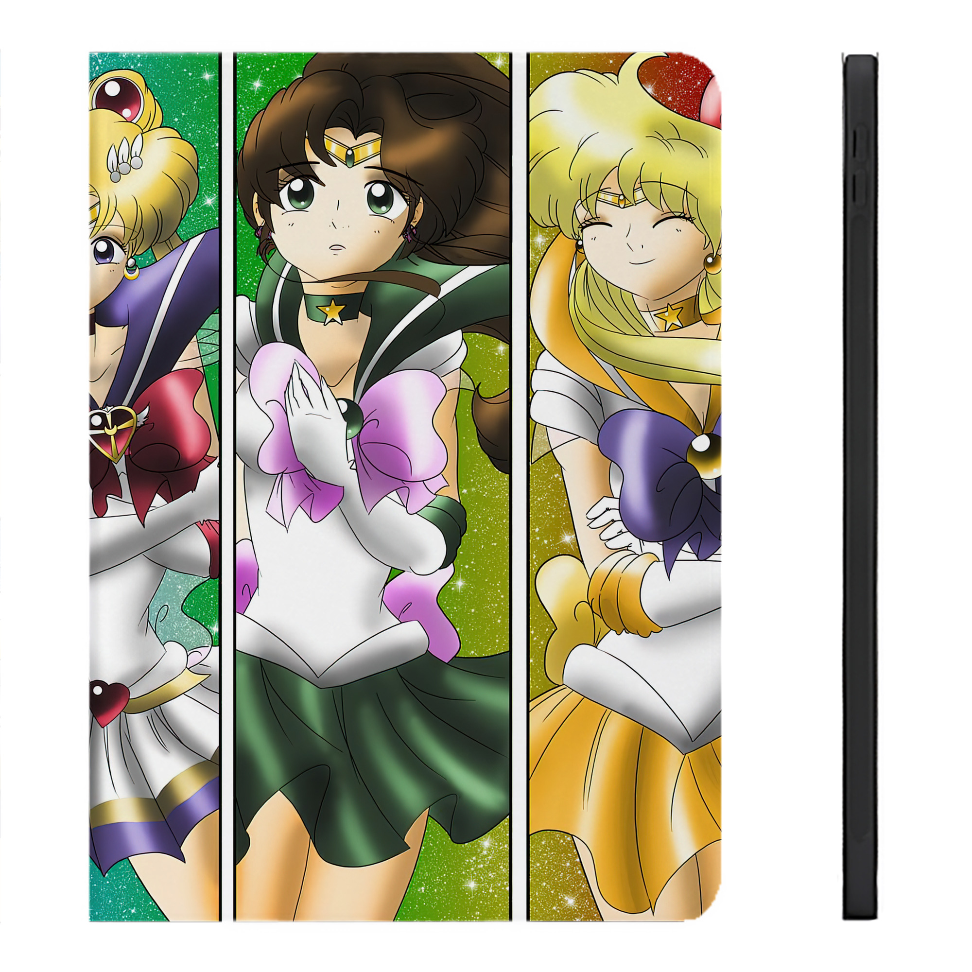 （画像用） 美少女戦士セーラームーン Sailor Moon IPadケース ペンホルダー付き ブックスタイルデザイン